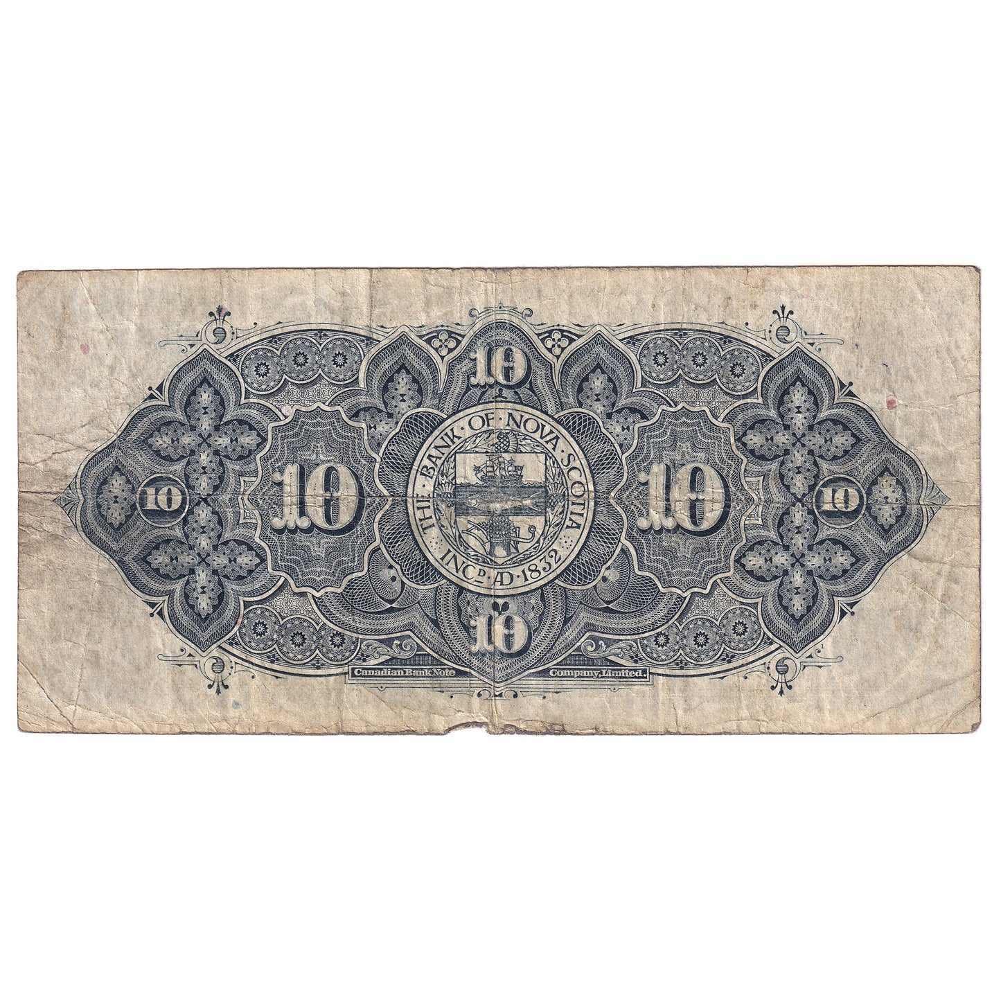 550-36-04 1935 Bank of Nova Scotia $10 McLeod-Patterson, VG-F (VG10)
