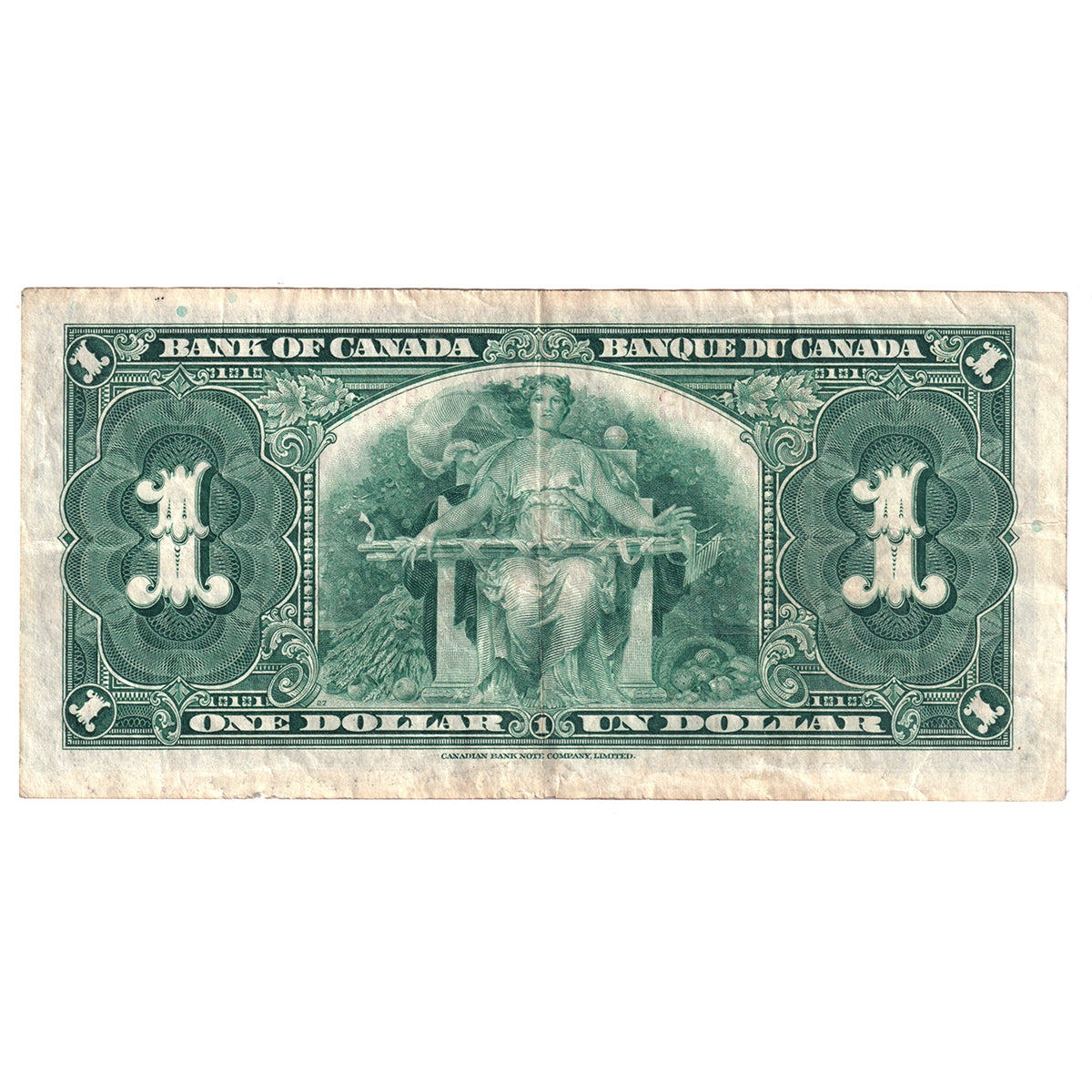 BC-21c 1937 Canada $1 Gordon-Towers, H/L, VF