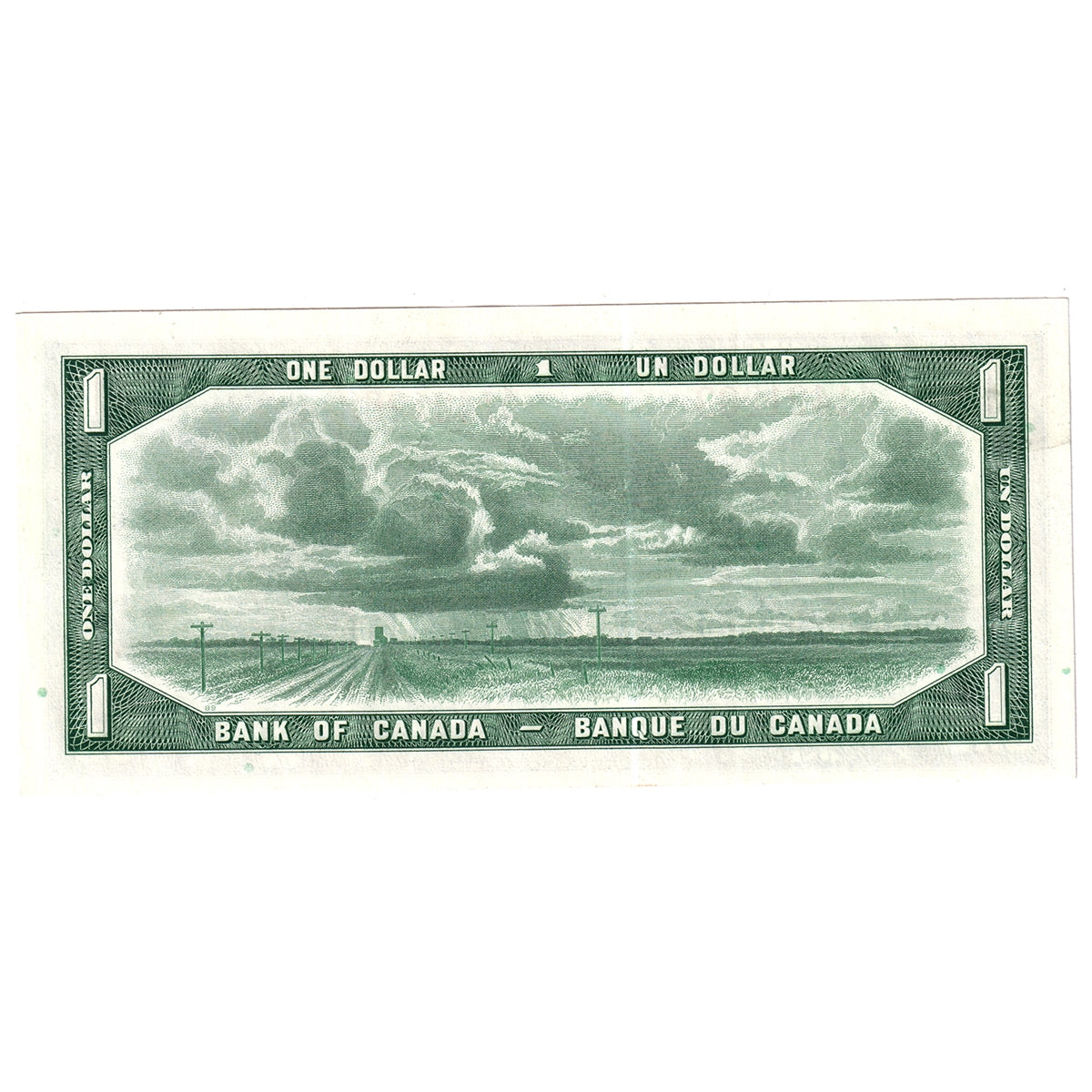 BC-37b 1954 Canada $1 Beattie-Rasminsky, W/N, Extra Fine (EF40)