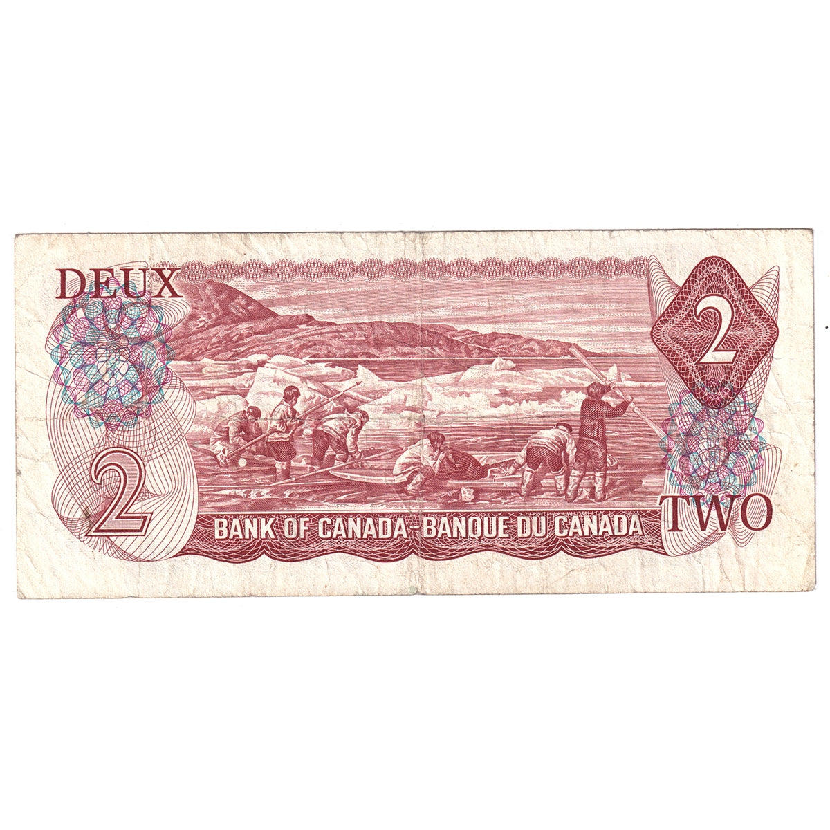 BC-47aT 1974 Canada $2 Test Note, Lawson-Bouey, RS, Fine (F12)