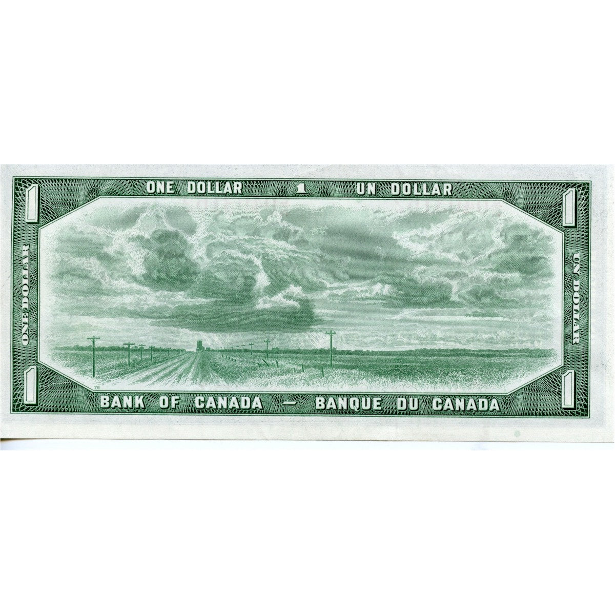 BC-37a 1954 Canada $1 Beattie-Coyne, E/N, AU-UNC (AU55)