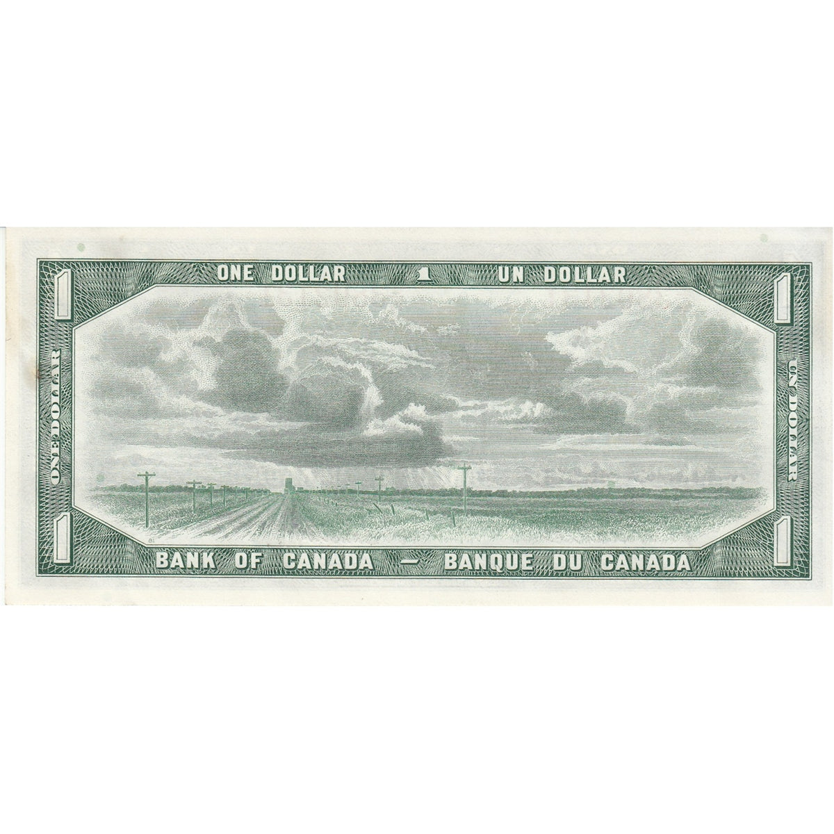 BC-37b 1954 Canada $1 Beattie-Rasminsky, F/O, Uncirculated (MS60)