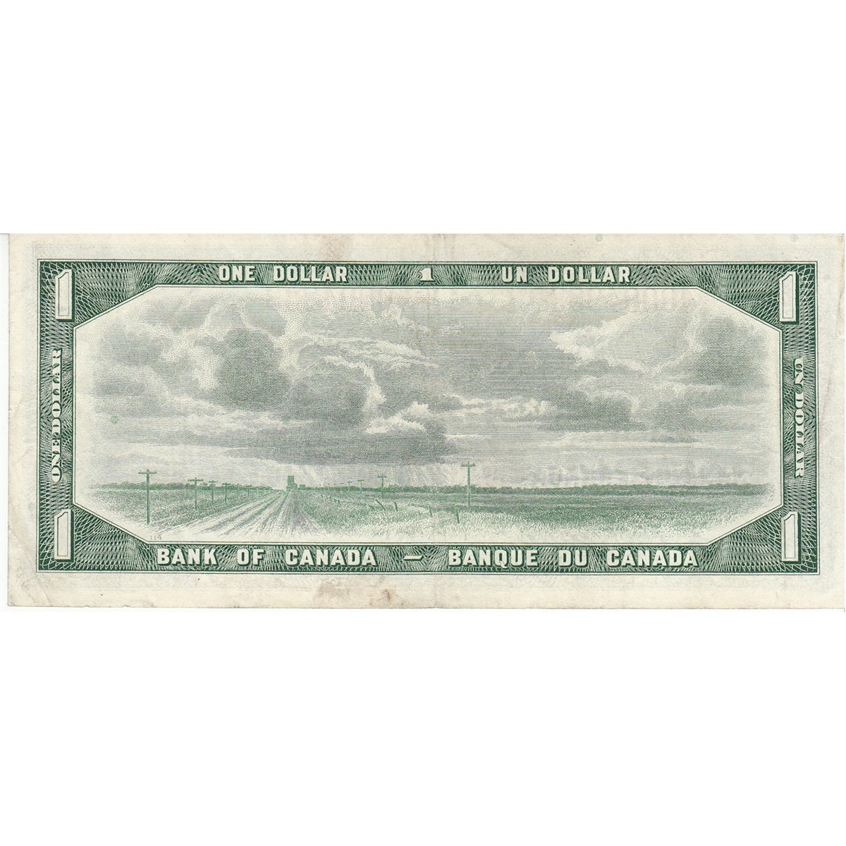 BC-37bA 1954 Canada $1 Beattie-Rasminsky, *A/Y, F-VF