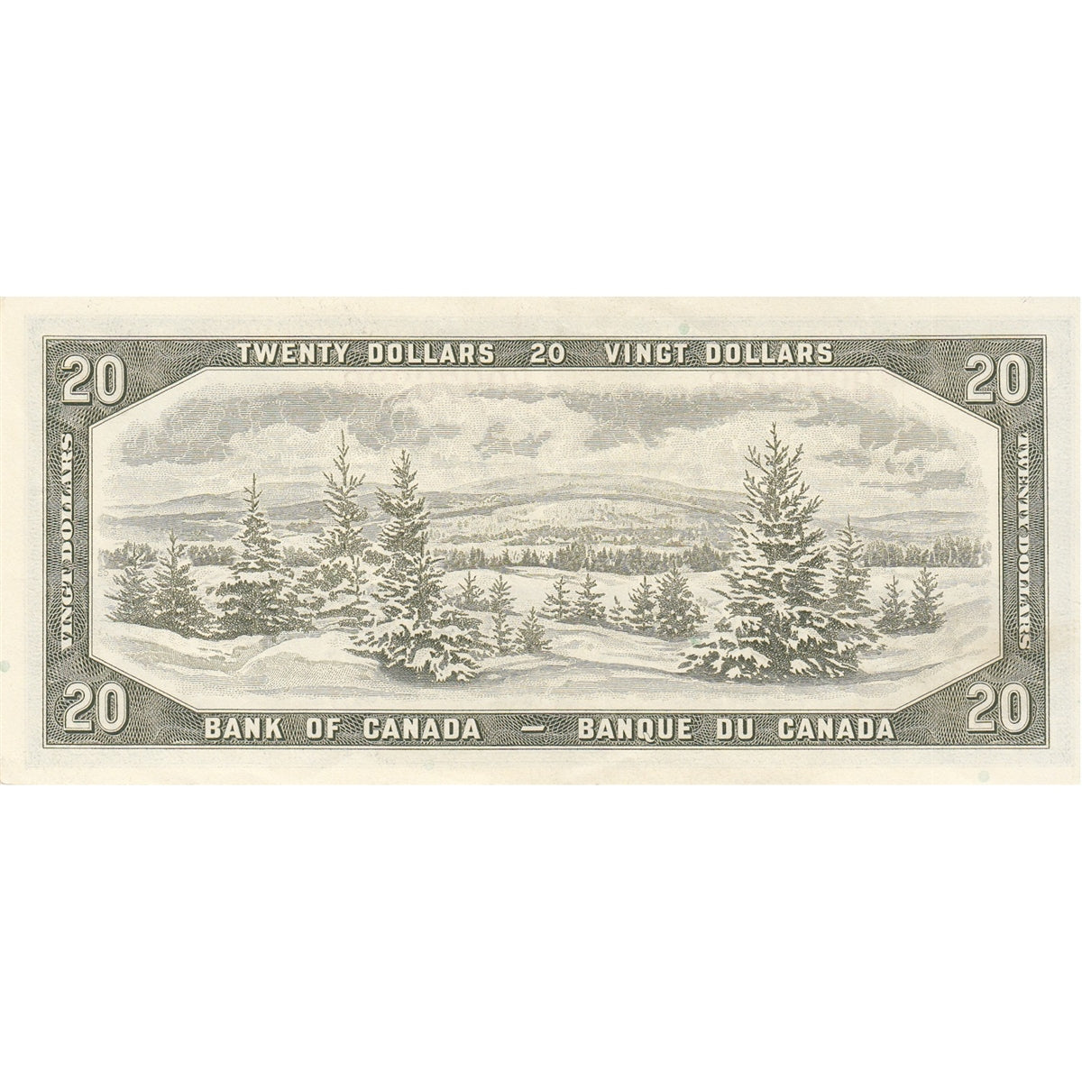 BC-41b 1954 Canada $20 Beattie-Rasminsky, D/W, EF-AU