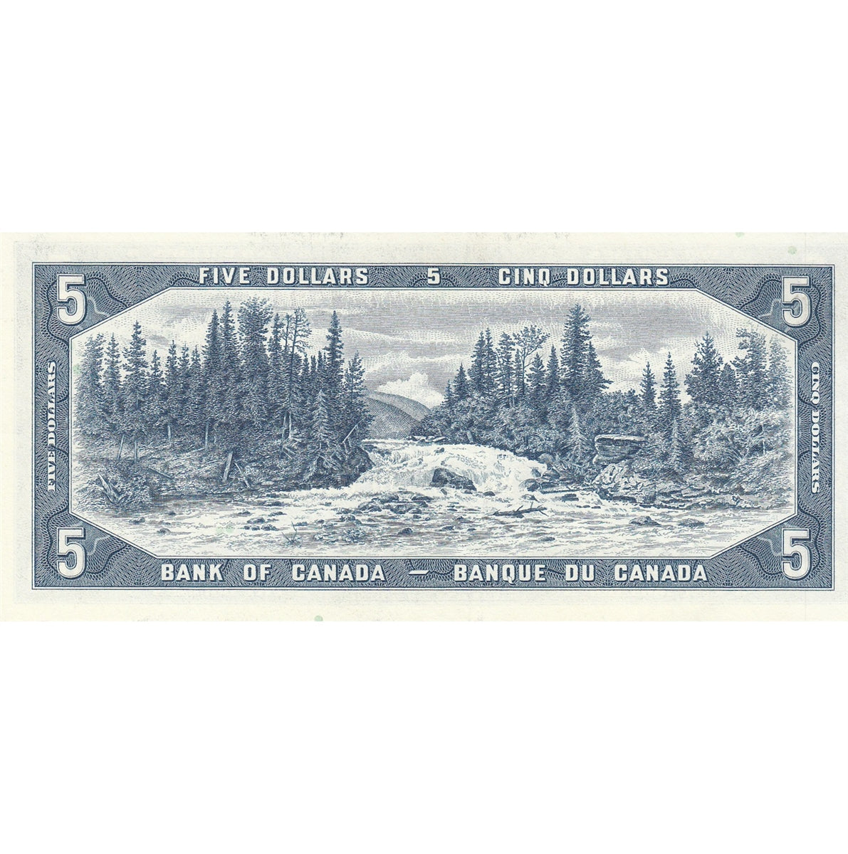 BC-39b 1954 Canada $5 Beattie-Rasminsky, E/X, AU