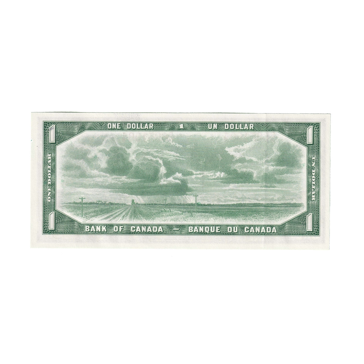 BC-37b 1954 Canada $1 Beattie-Rasminsky, R/N, EF-AU (EF45)