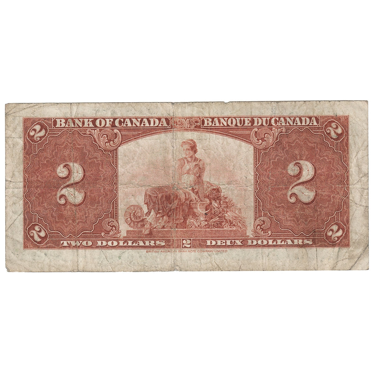 BC-22c 1937 Canada $2 Coyne-Towers, K/R, Very Good (VG8)
