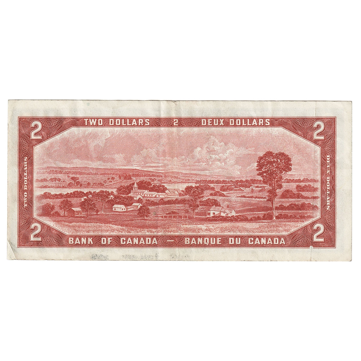 BC-30a 1954 Canada $2 Coyne-Towers, Devil's Face, B/B, Extra Fine (EF40)