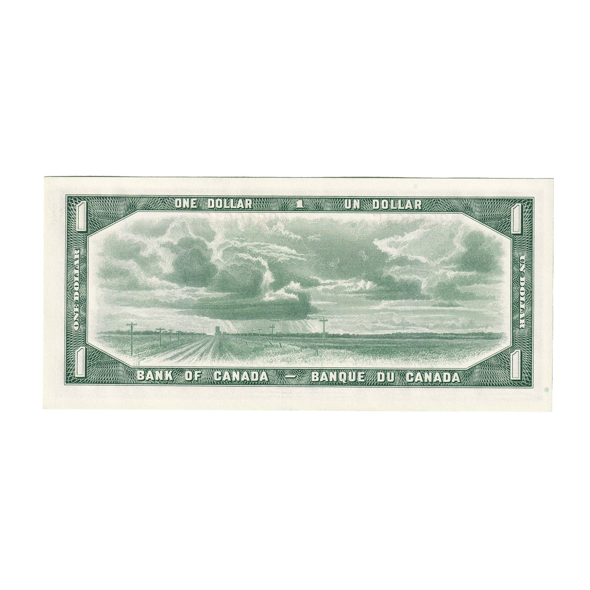 BC-37b 1954 Canada $1 Beattie-Rasminsky, B/Y, Choice Uncirculated (CUNC63)