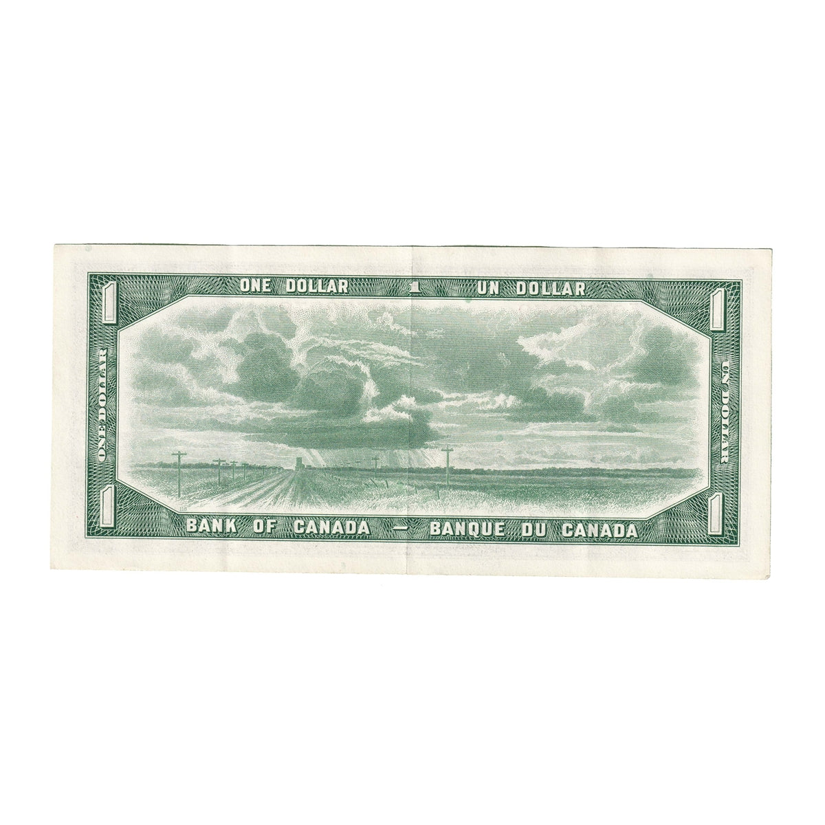 BC-37b 1954 Canada $1 Beattie-Rasminsky, F/Y, Extra Fine (EF40)