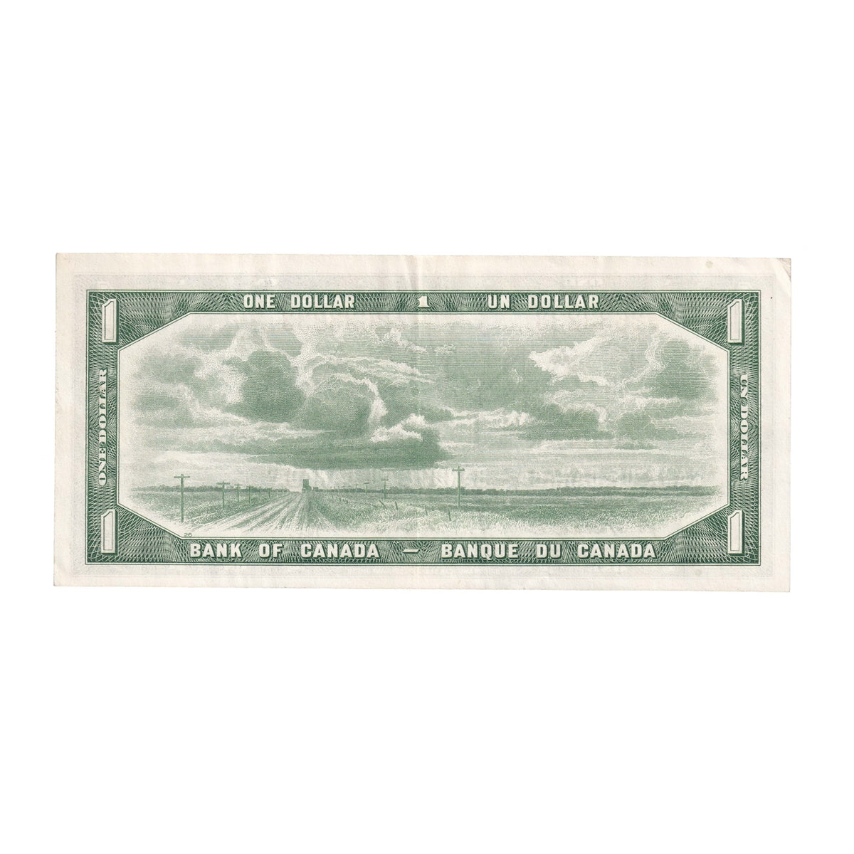 BC-37b-i 1954 Canada $1 Beattie-Rasminsky, I/M, EF