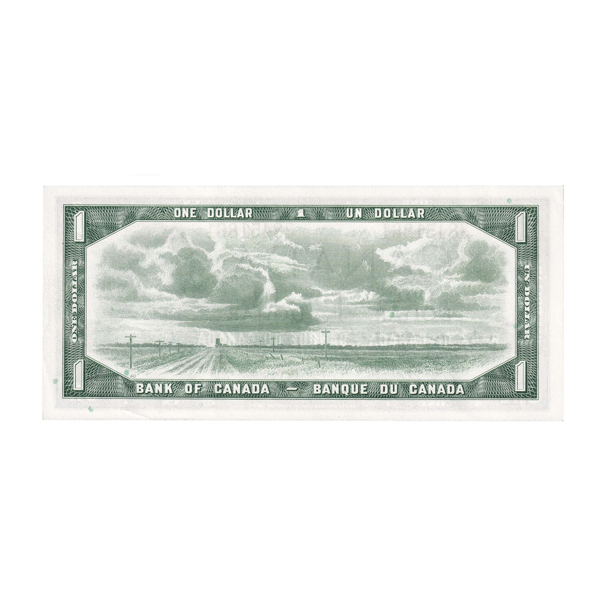 BC-37b-i 1954 Canada $1 Beattie-Rasminsky, S/M, AU-UNC (AU55)