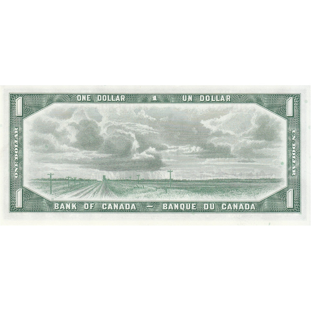BC-37b 1954 Canada $1 Beattie-Rasminsky, G/N, Uncirculated (MS60)