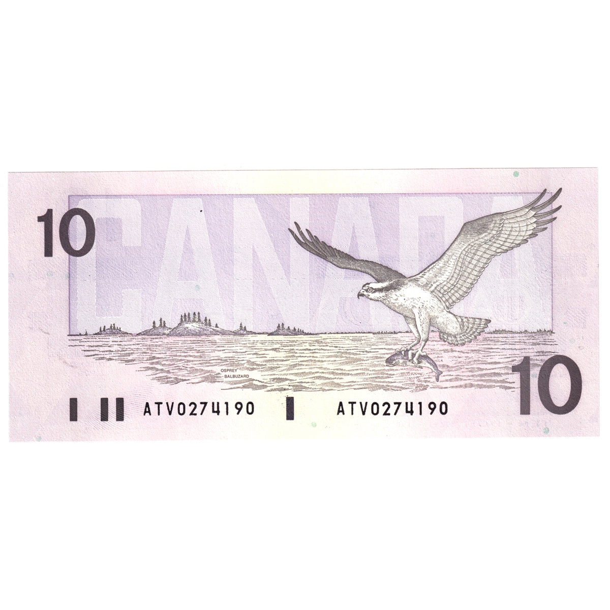 BC-57a 1989 Canada $10 Thiessen-Crow, ATV, CUNC