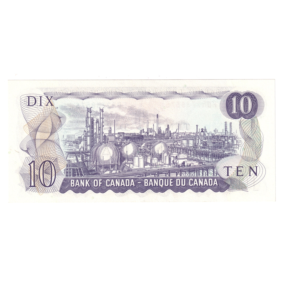 BC-49e 1971 Canada $10 Thiessen-Crow, FDR, AU-UNC (AU55)