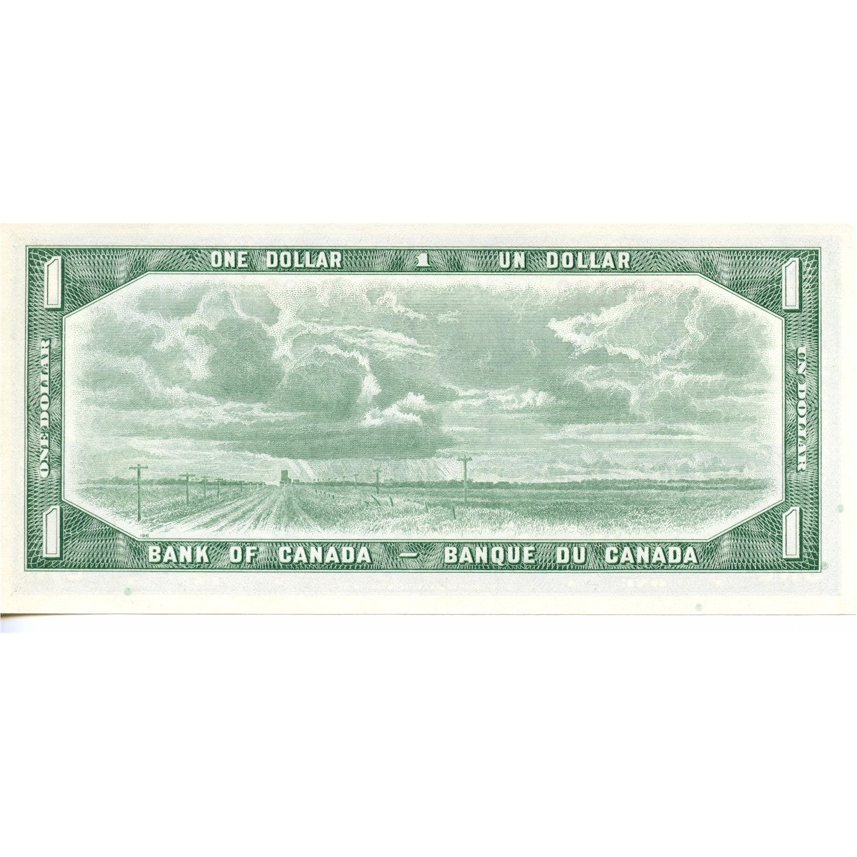 BC-37c 1954 Canada $1 Bouey-Rasminsky, L/F, Choice Uncirculated (CUNC63)