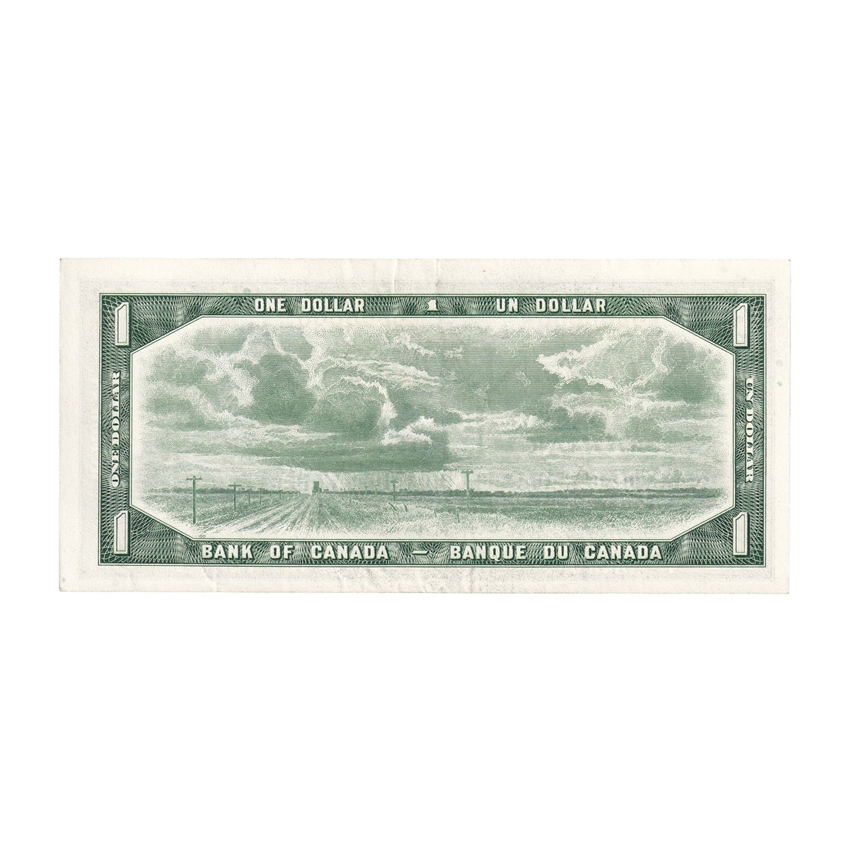 BC-37b-i 1954 Canada $1 Beattie-Rasminsky, E/Z, EF-AU (EF45)