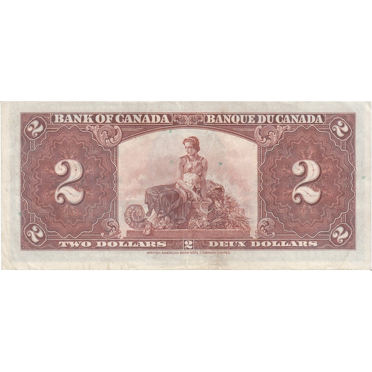 BC-22c 1937 Canada $2 Coyne-Towers, B/R, VF-EF (VF30)