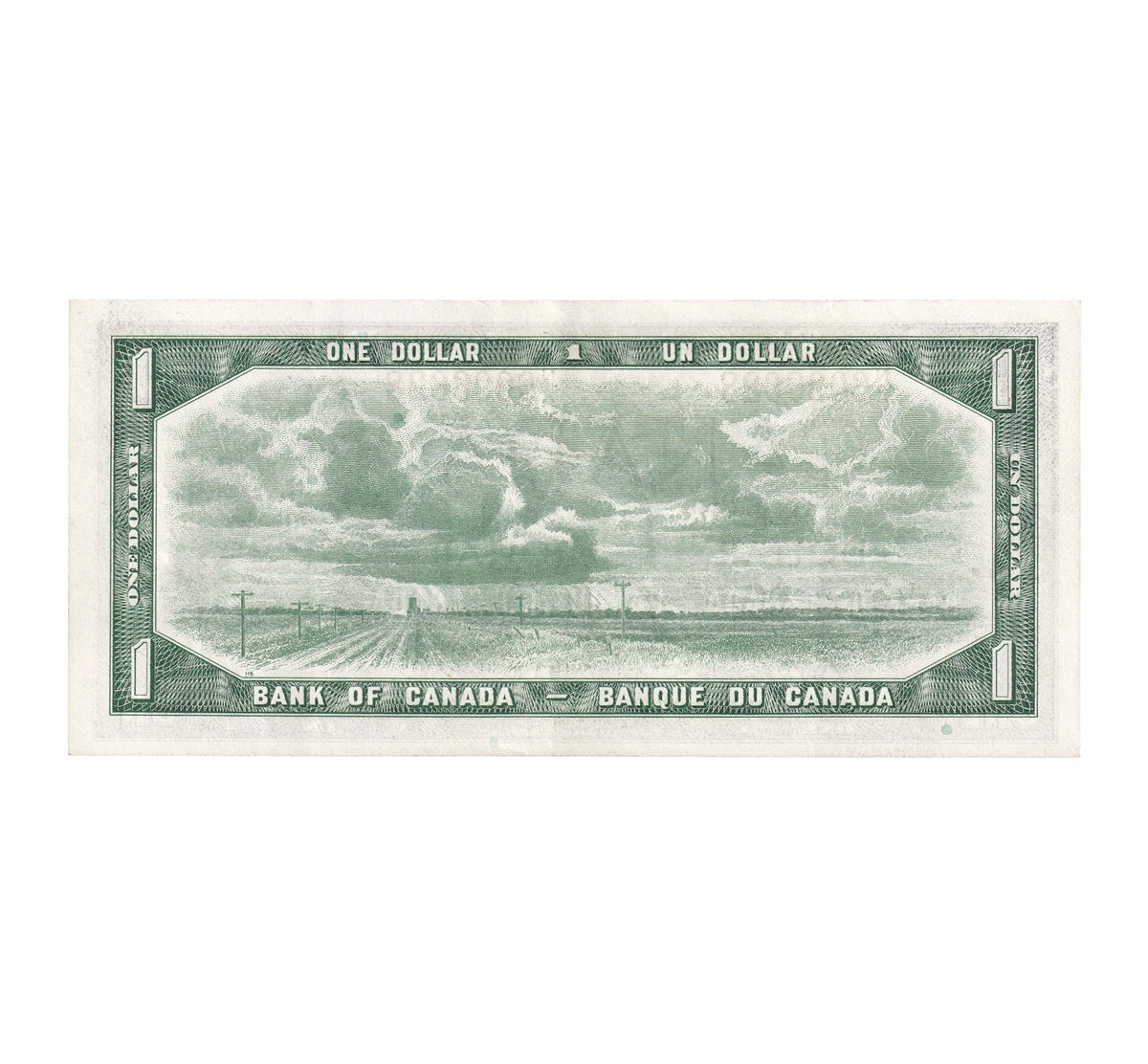 BC-37b-i 1954 Canada $1 Beattie-Rasminsky, N/Z, Extra Fine (EF40)