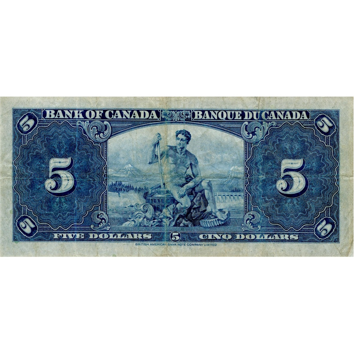 BC-23c 1937 Canada $5 Coyne-Towers, A/S, Fine (F12)