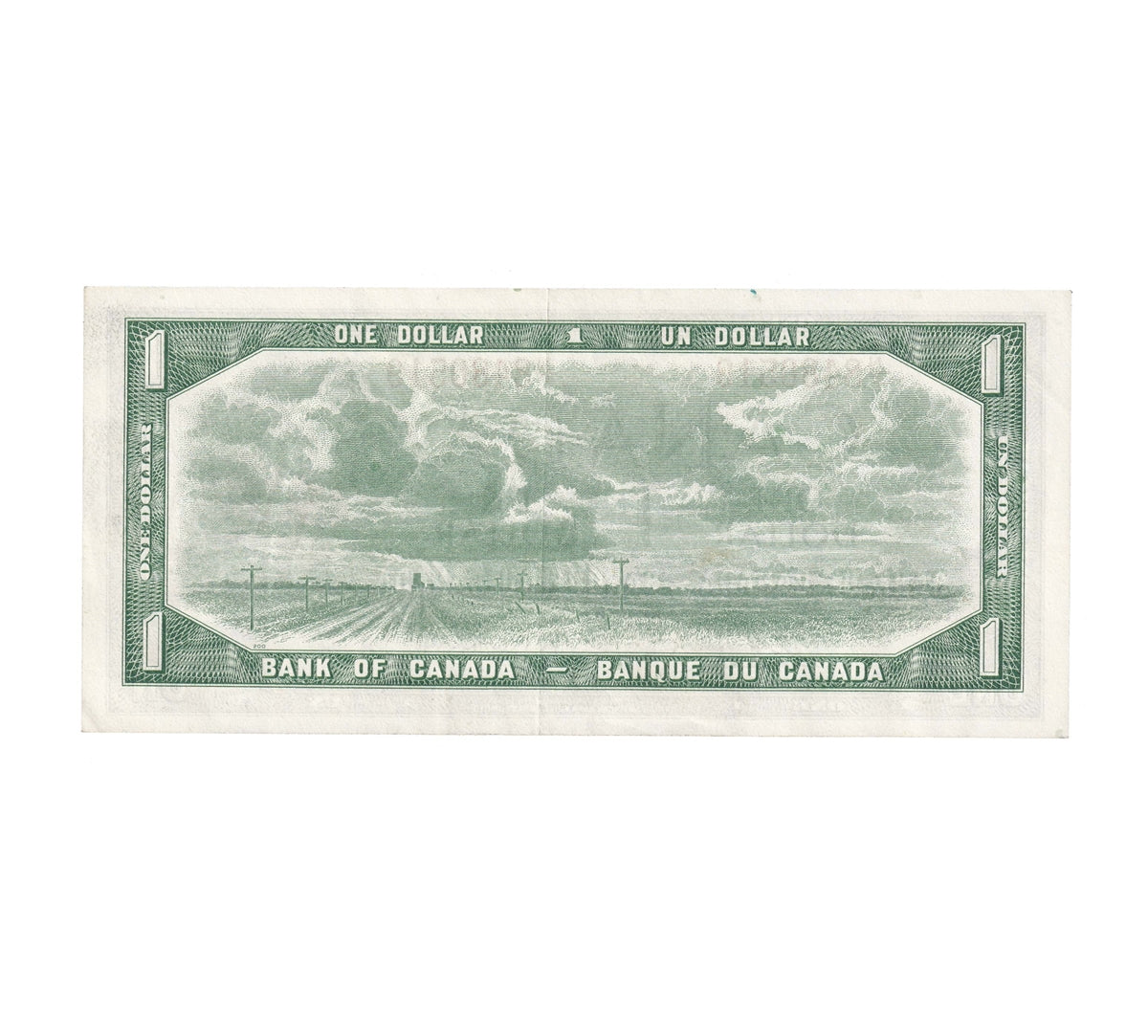 BC-37c 1954 Canada $1 Bouey-Rasminsky, N/F, EF-AU (EF45)
