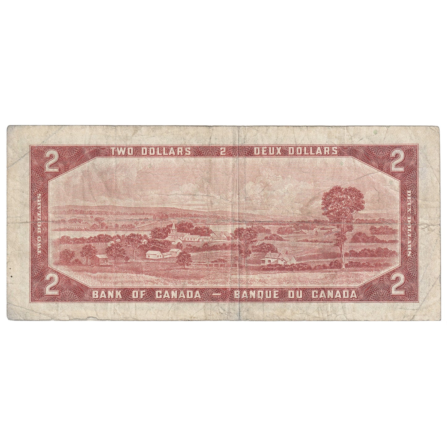 BC-38b 1954 Canada $2 Beattie-Rasminsky, N/R, VG-F (VG10)