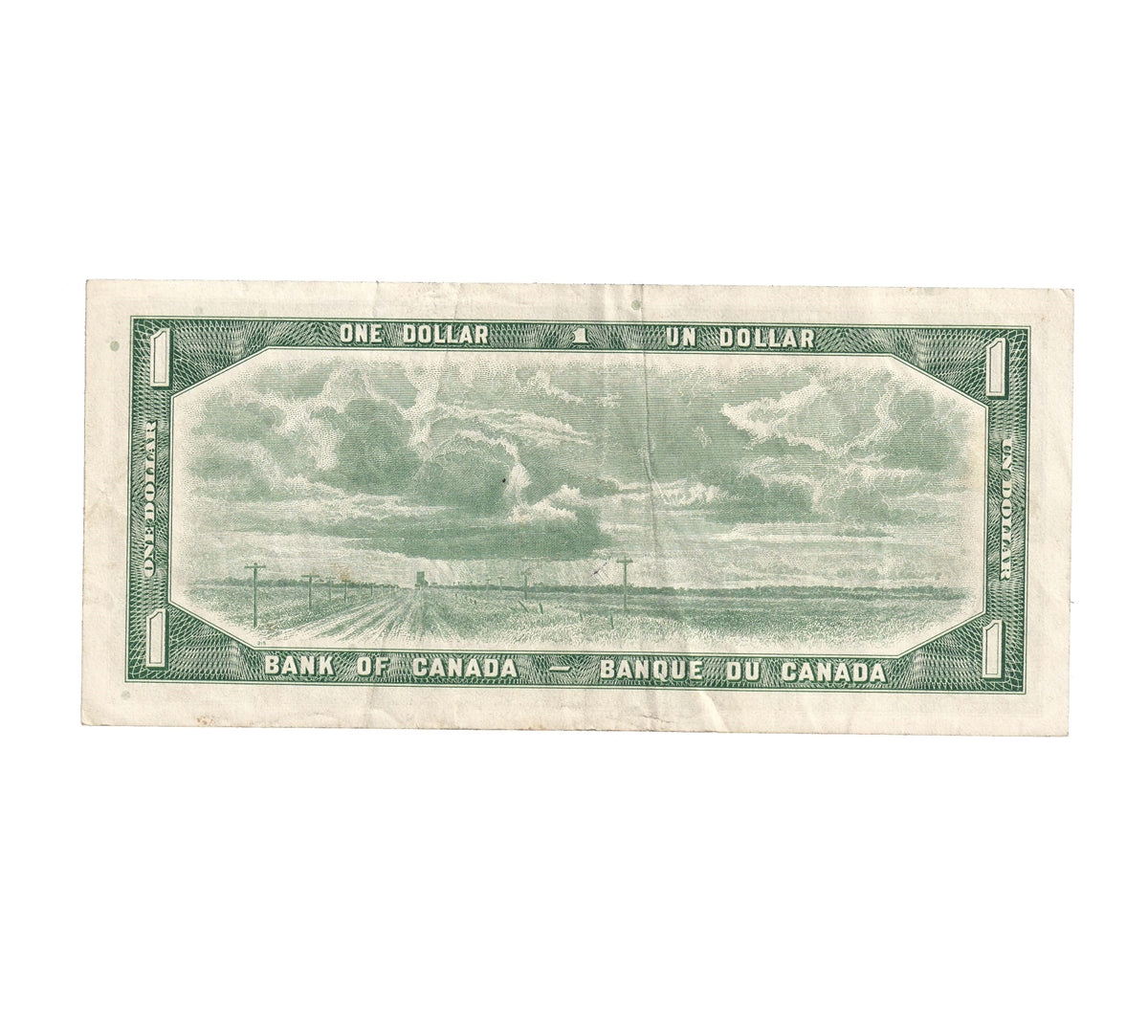 BC-37d 1954 Canada $1 Lawson-Bouey, V/F, VF-EF (VF30)