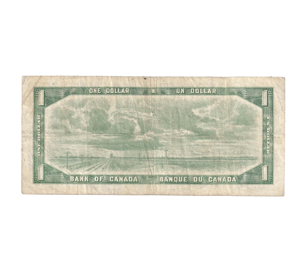 BC-37d 1954 Canada $1 Lawson-Bouey, V/F, CIRC