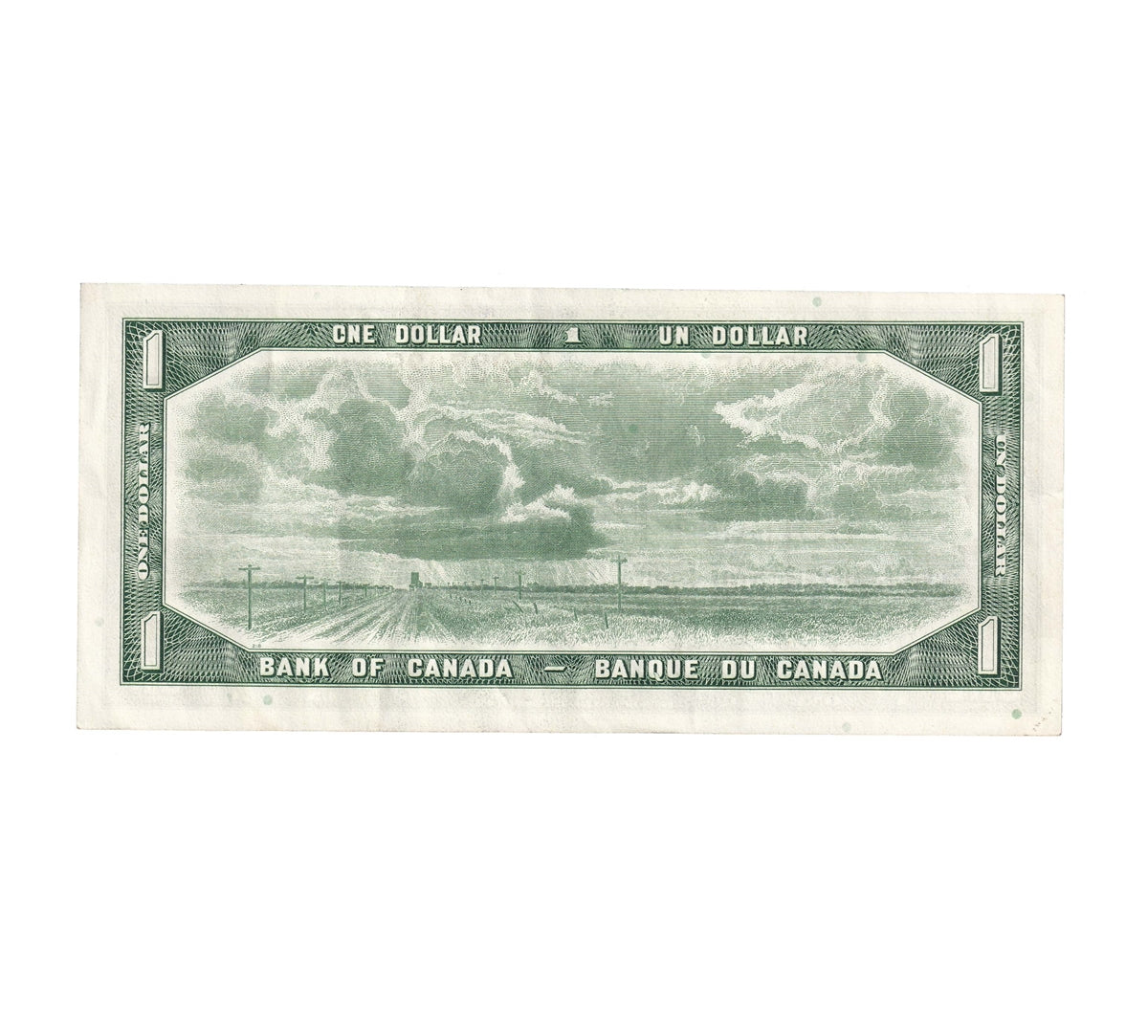 BC-37d 1954 Canada $1 Lawson-Bouey, X/F, VF-EF (VF30)