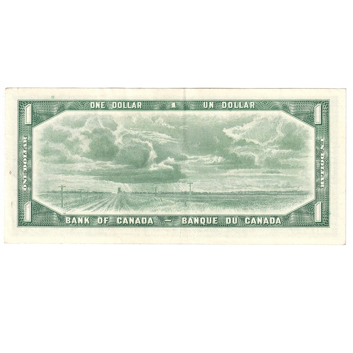 BC-37b-i 1954 Canada $1 Beattie-Rasminsky, A/F, EF
