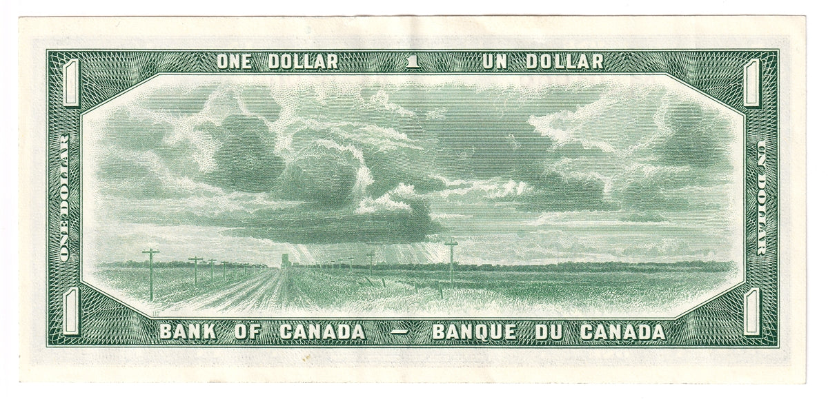 BC-37b 1954 Canada $1 Beattie-Rasminsky, N/Y, EF