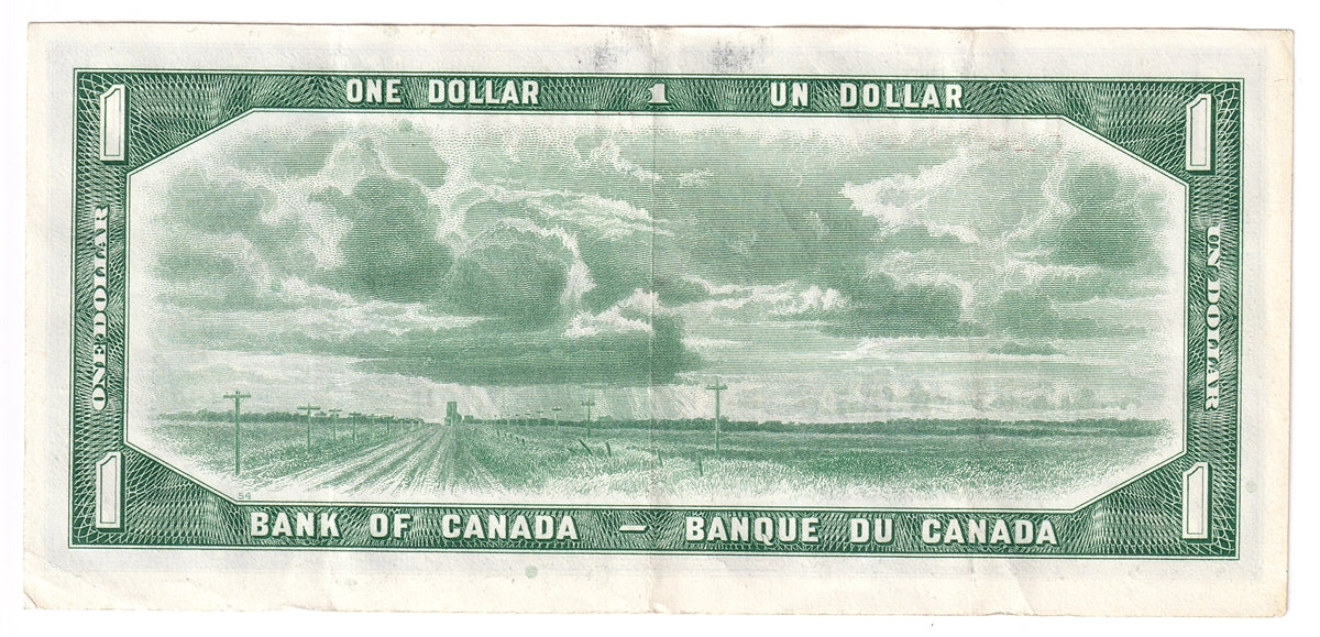 BC-37a 1954 Canada $1 Beattie-Coyne, N/L, VF-EF (VF30)