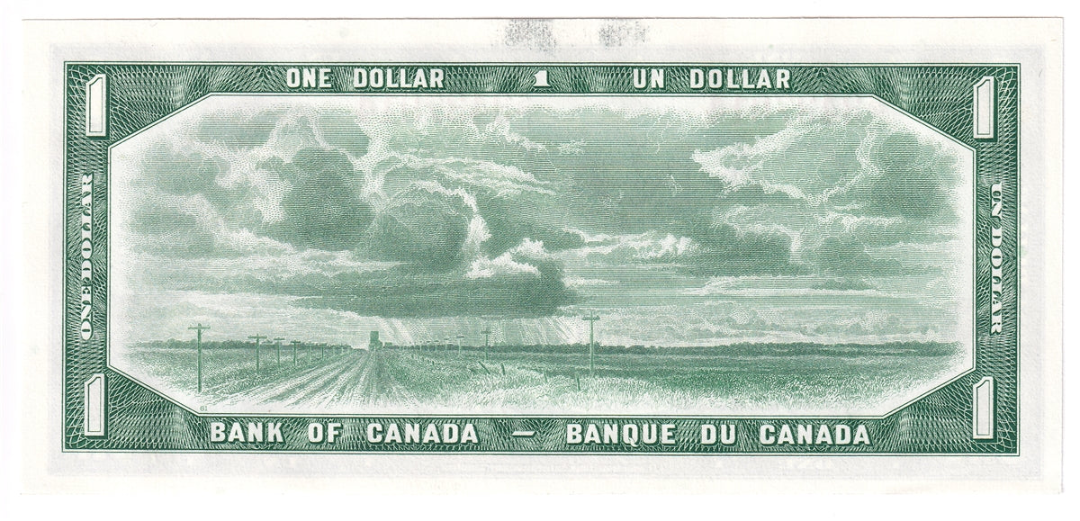 BC-37a 1954 Canada $1 Beattie-Coyne, S/L, AU-UNC (AU55)