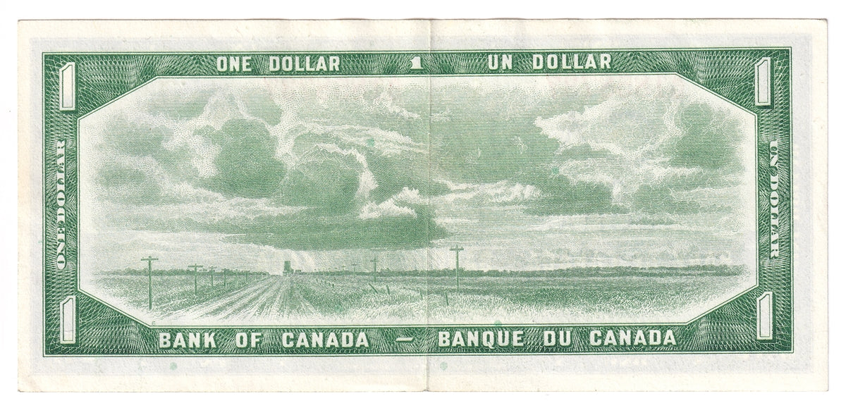 BC-37a-i 1954 Canada $1 Beattie-Coyne, A/M, Extra Fine (EF40)