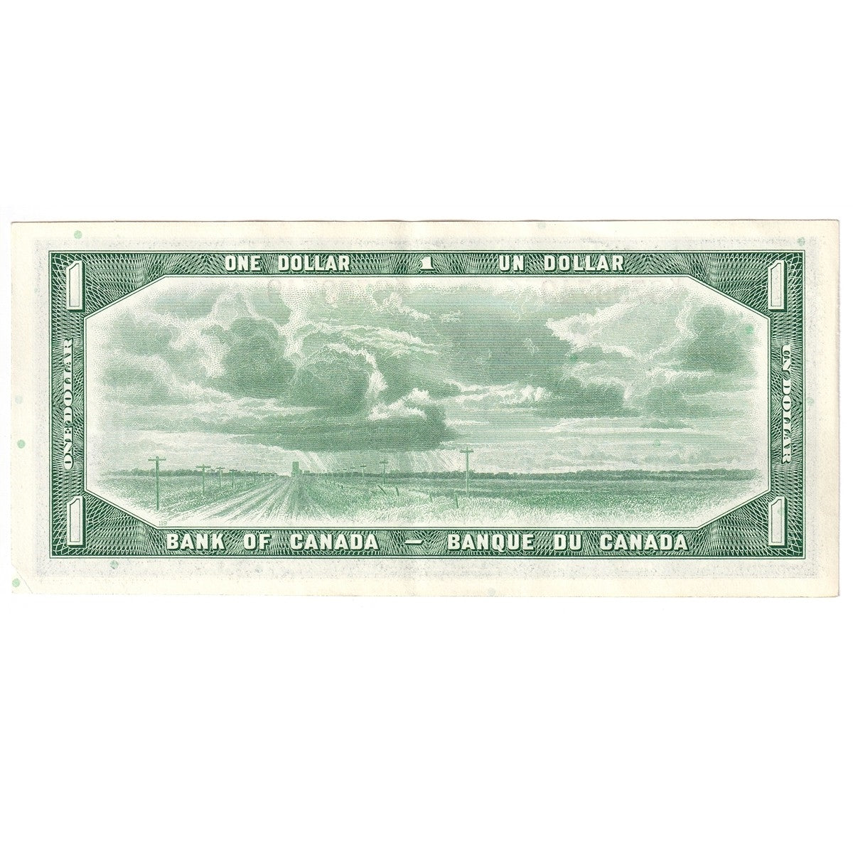 BC-37b 1954 Canada $1 Beattie-Rasminsky, K/Y, EF-AU (EF45)