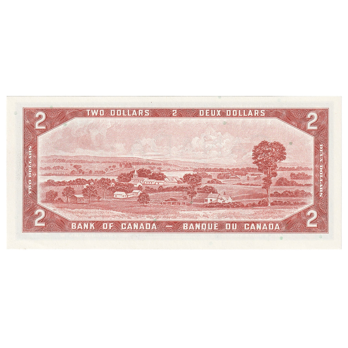BC-38c 1954 Canada $2 Bouey-Rasminsky, H/G, AU-UNC (AU55)