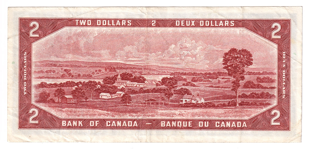 BC-38aA 1954 Canada $2 Beattie-Coyne, *A/B, Very Fine (VF20)