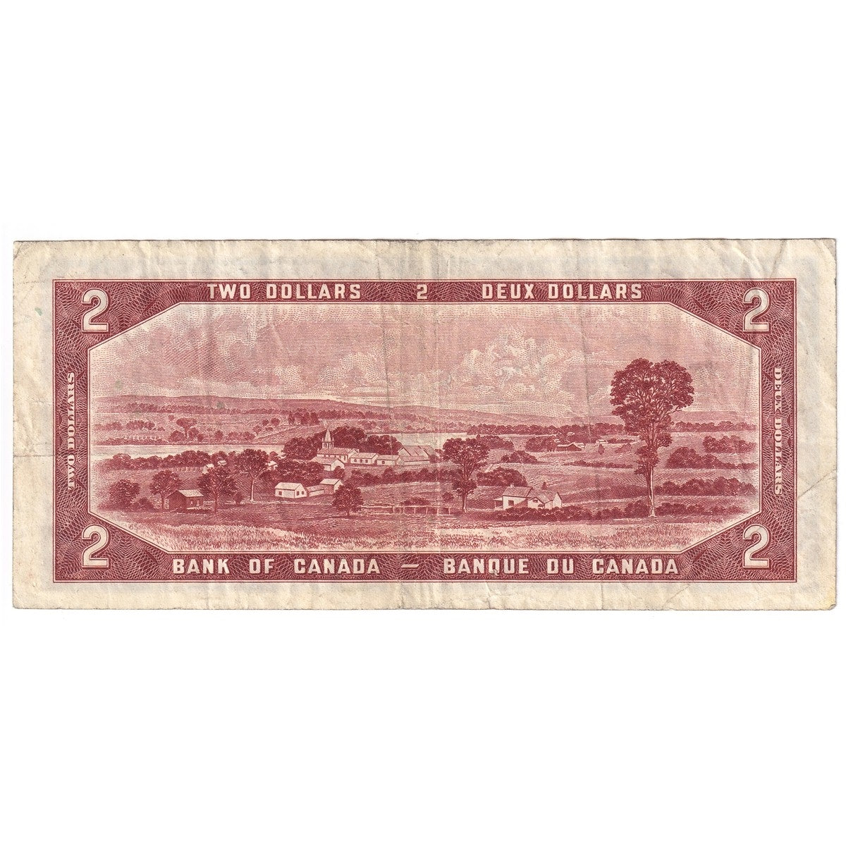 BC-38b 1954 Canada $2 Beattie-Rasminsky, A/R, F-VF (F15)