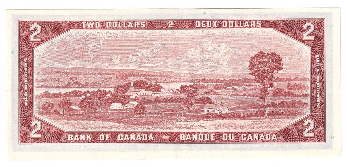 BC-38b 1954 Canada $2 Beattie-Rasminsky, J/R, Extra Fine (EF40)