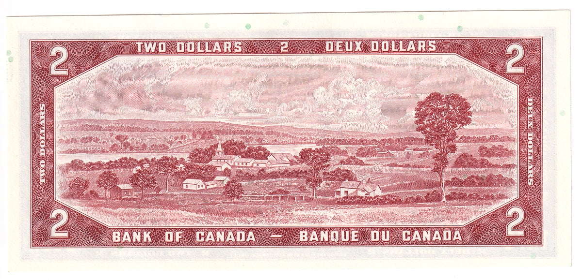 BC-38b 1954 Canada $2 Beattie-Rasminsky, N/U, Choice Uncirculated (CUNC63)