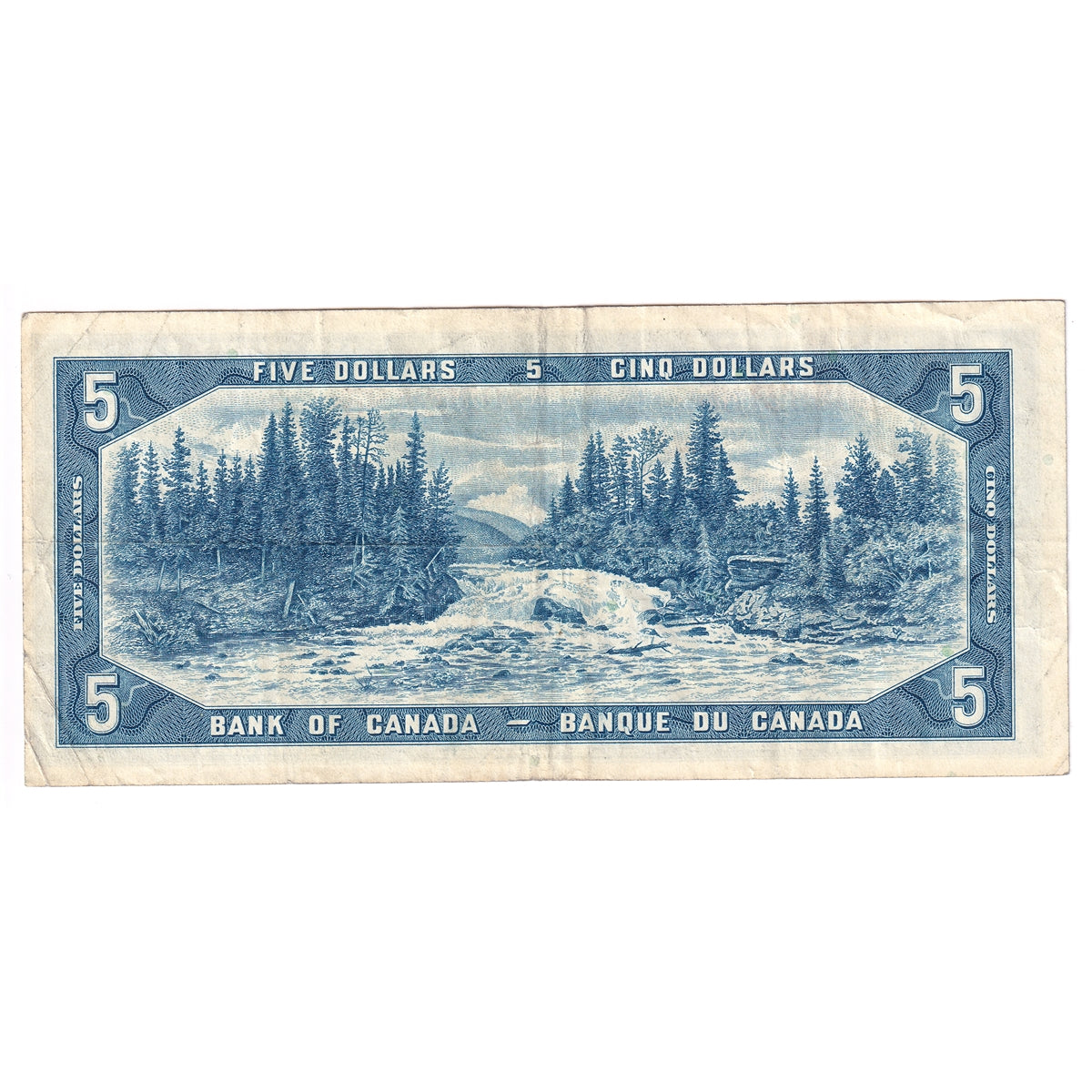 BC-39b 1954 Canada $5 Beattie-Rasminsky, I/X, Very Fine (VF20)