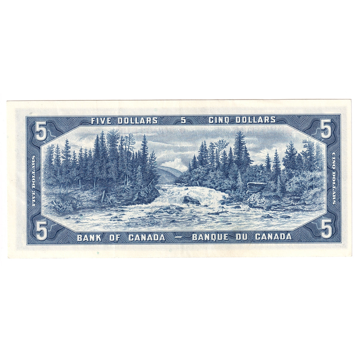 BC-39bA 1954 Canada $5 Beattie-Rasminsky, *S/S, Extra Fine (EF40)