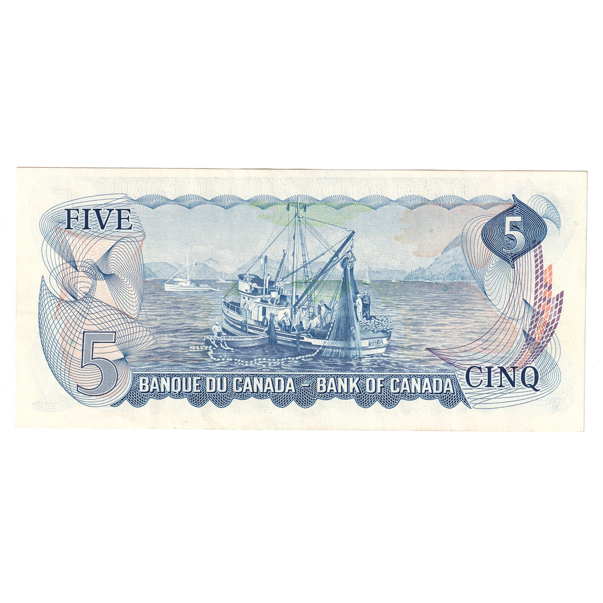 BC-48a 1972 Canada $5 Bouey-Rasminsky, CG, Extra Fine (EF40)
