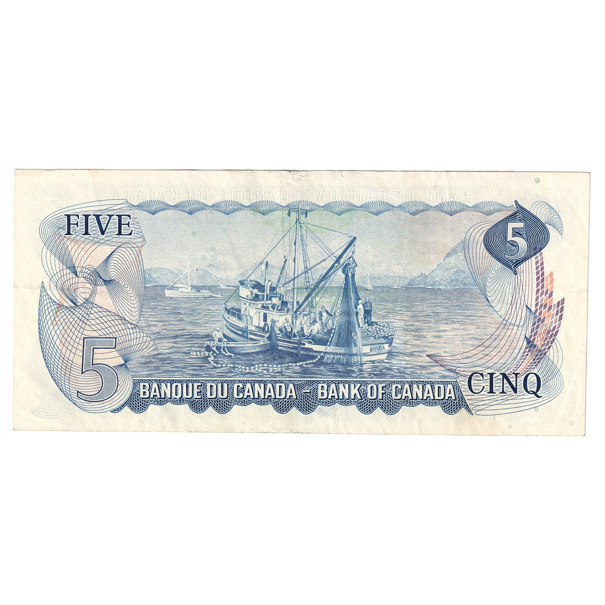 BC-48aA 1972 Canada $5 Bouey-Rasminsky, *CA Below 3.28M, Very Fine (VF20)