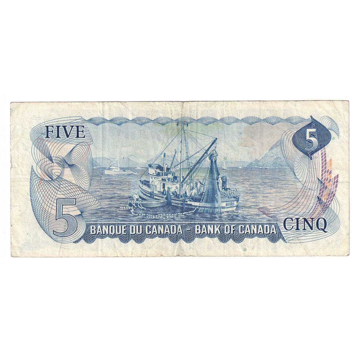 BC-48bA 1972 Canada $5 Lawson-Bouey, *SP, F-VF (F15)