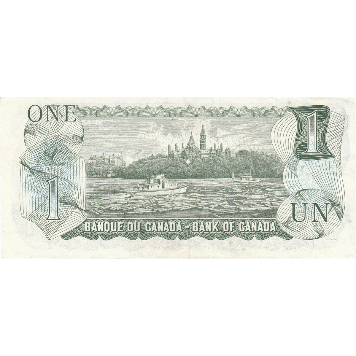 BC-46b 1973 Canada $1 Crow-Bouey, ALM, Very Fine (VF20)