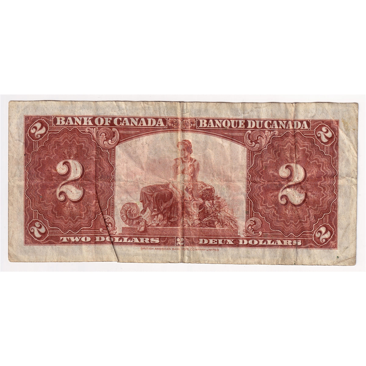 BC-22b 1937 Canada $2 Gordon-Towers, Z/B, VF