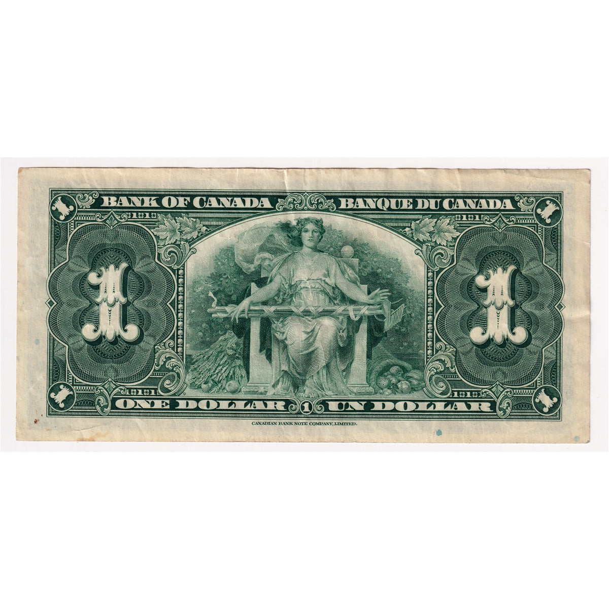 BC-21c 1937 Canada $1 Gordon-Towers, K/A, Very Fine (VF20)