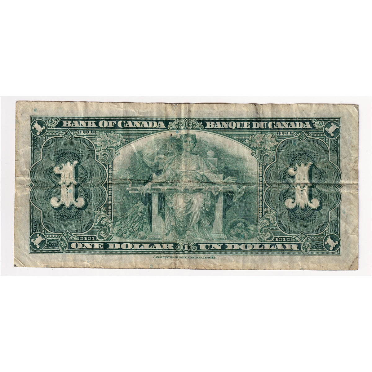 BC-21c 1937 Canada $1 Gordon-Towers, S/A, F-VF