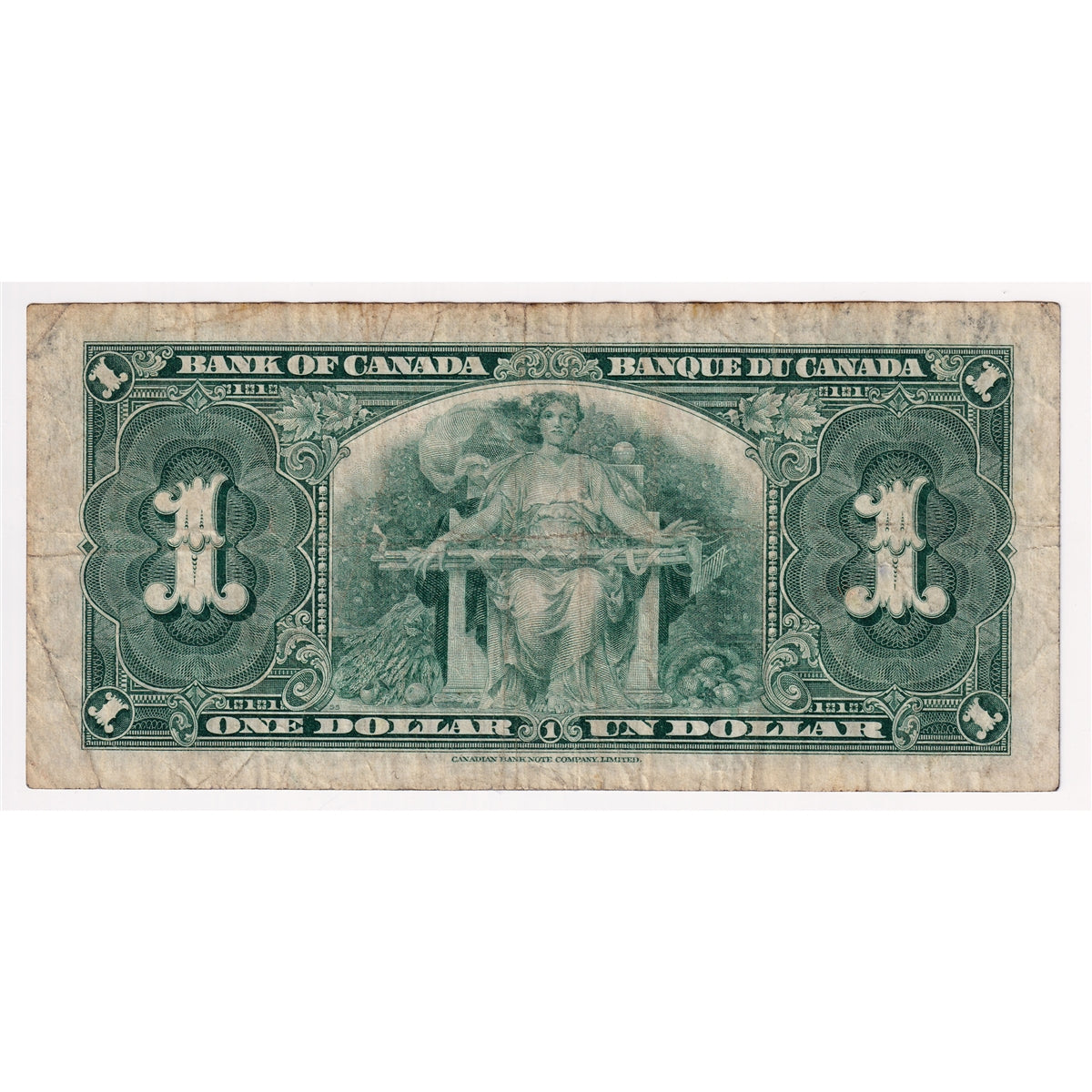 BC-21c 1937 Canada $1 Gordon-Towers, N/M, F-VF (F15)